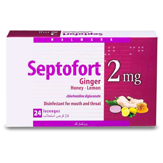 Picture of SEPTOFORT 2MG GINGER, HONEY & LEMON LOZ 24PC WM SA